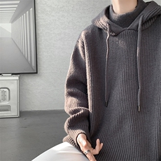 8XL-M特大码毛衫高质量连帽套头宽松毛衣情侣针织衫外套MY1210P75，男装针织衫/毛衣，电商D206-1