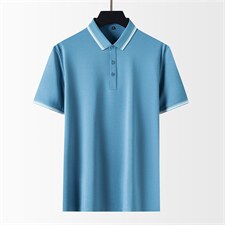 爸爸夏装短袖t恤中老年冰丝中年人polo衫男士夏季爷爷男装，男装T恤，电商B212（原钱塘6029）