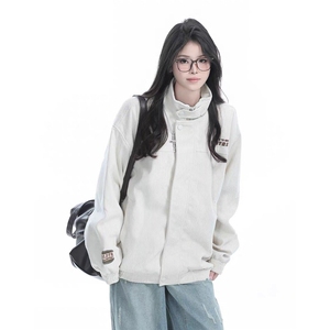 2026秋季新款工装灯芯绒夹克男女宽松百搭休闲运动外套W6626-P83