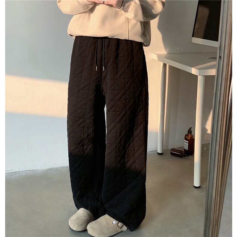 防寒保暖棉裤男女2025冬季潮牌宽松直筒baggy夹棉裤子D385P58，男装棉裤，电商A335-1（原A458）