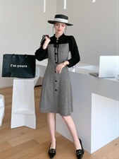 秋装新款连衣裙，女装连衣裙，艾伊贝雪