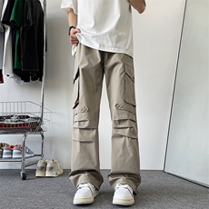 K7876-P392024设计感宽松休闲长裤夏季新款机能伞兵工装裤现货，男装工装外套，星座512-3