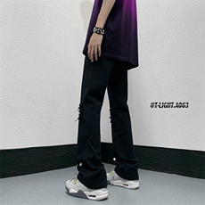夏季美式高街破洞铆钉牛仔裤货号K750P60，男装牛仔裤，电商A063