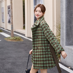 现货香风双面顺毛保暖外套冬季新款韩版女装时尚休闲气质送腰带图片