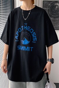 转化8%！2021夏季男士纯棉短袖T恤宽松学生半袖体恤衫T2156P25图片