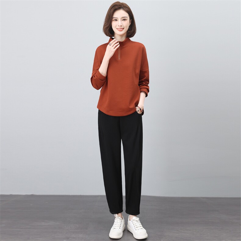 休闲运动服套装女2025新款春秋装时尚套装韩版宽松显瘦卫衣两件套,女装套装/套裙,璐依舞