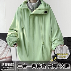 三合一冲锋衣防水加厚棉服连帽棉袄潮棉衣男冬季A266-SH80181-P75，男装夹克，电商A266