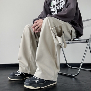 常年备货款男宽松直筒高街潮牌工装休闲长裤K812p55大量备货图片