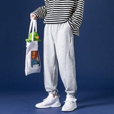 潮流百搭休闲裤韩版春秋季潮牌运动裤宽松九分裤子男裤DS698TP40，男装休闲裤，电商A102