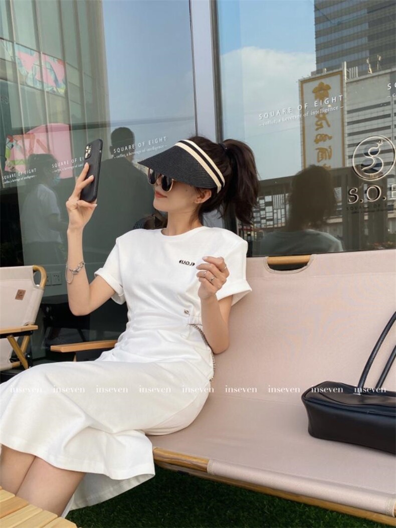 夏季新款T恤连衣裙，女装T恤，INSEVEN