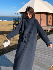 2025现货主推手工双面呢70毛羊毛大衣210-6337-P265-K388，女装双面呢大衣，浙宝210（原浙宝191）