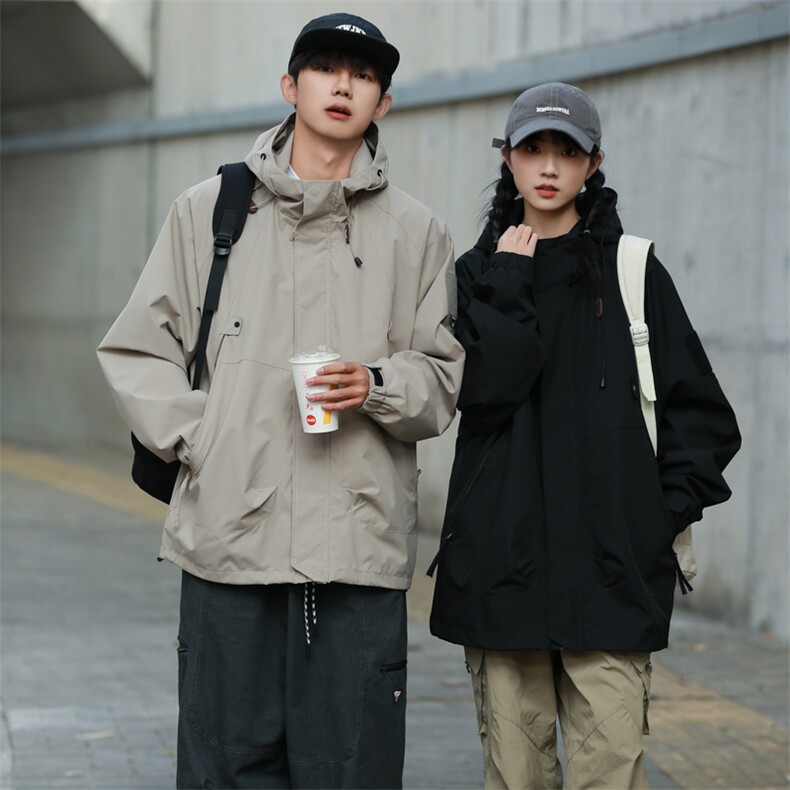 Cityboy情侣时尚连帽冲锋衣外套夹克团体班服,男装夹克,星座301D-5(原星座1415）