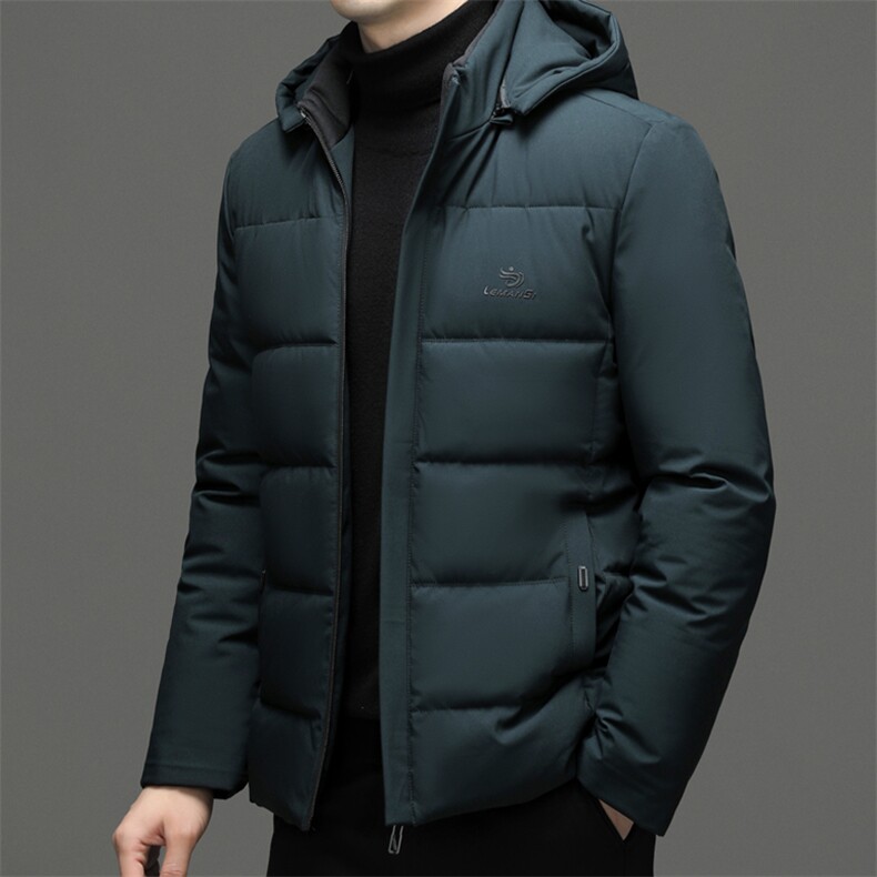 冬季新款男士可脱卸帽休闲棉服爸爸装中年加厚保暖宽松棉衣外套,男装棉衣,电商B212（原钱塘6029）
