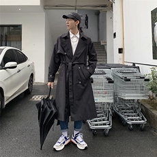 【2025秋冬】风衣男士中长款特宽松毛呢大衣外套呢子大衣长款风衣，男装风衣，星座112A