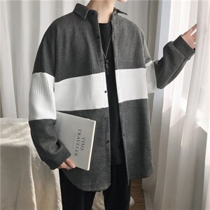2026秋季拼色毛衣男宽松设计感针织衫潮ins港风潮流外套SY08-p45，男装针织衫/毛衣，星座1008-2