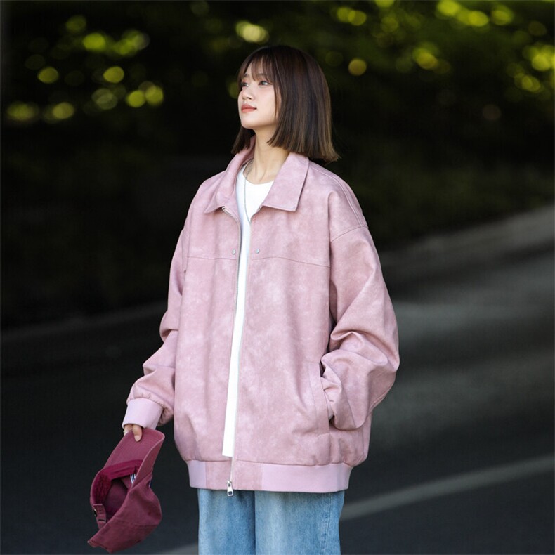 中性风机动皮衣光板二开翻领皮夹克，男装夹克，星座309（原A406）