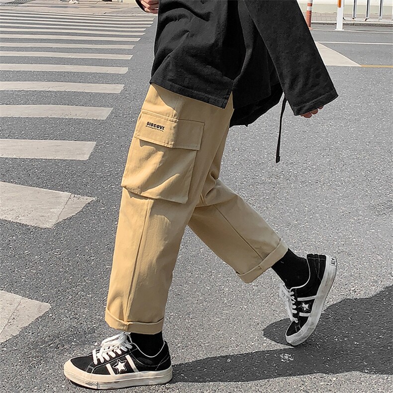 A112-P48机能工装裤男士大码宽松直筒休闲裤男,男装休闲裤,电商A040