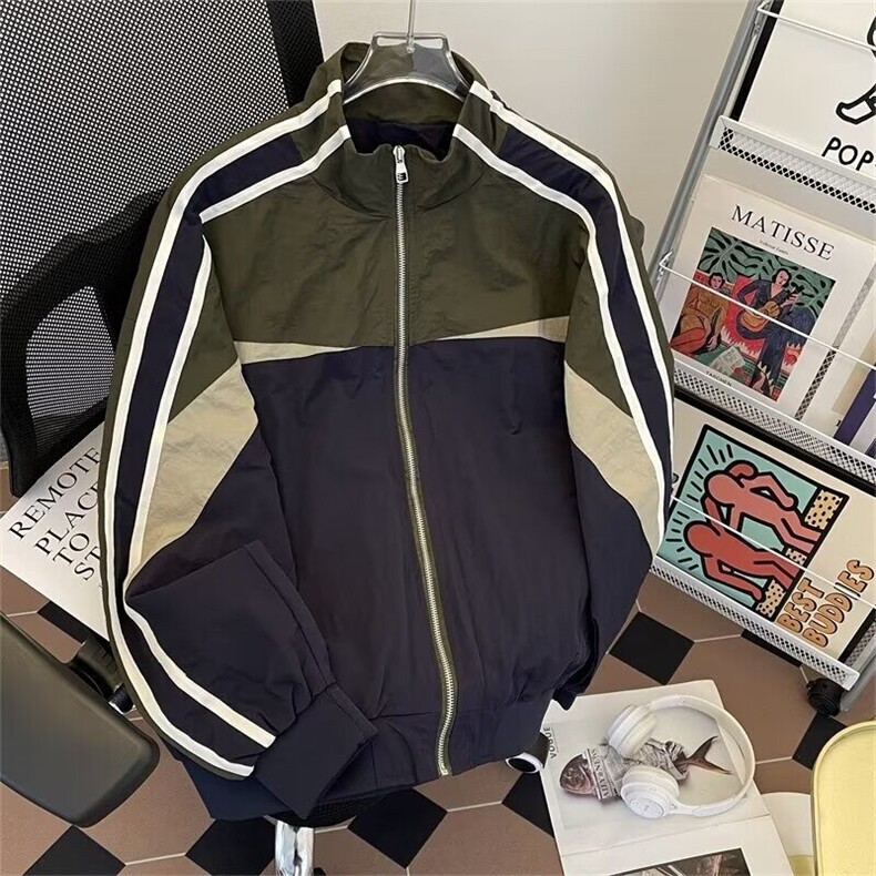 夹克外套男秋季痞帅高级感上衣宽松休闲运动服1969P65,男装夹克,星座410-2