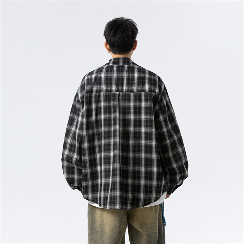 现货CS7143-P38特控65大码OVERSIZE轻薄透气全棉长袖衬衫,男装衬衫,电商D232