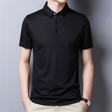 2022男装polo衫体恤衫男士短袖百搭商务翻领夏季新款休闲T恤图片