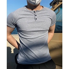 【网图现货】美式重磅紧身弹性POLO运动短袖T48/特P26，男装T恤，星座205-3