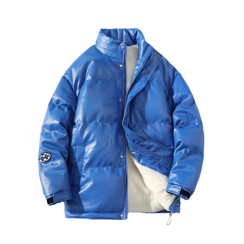 冬季男女外套加绒加厚休闲运动棉服立领PU皮棉衣8116-P135控价188,男装棉衣,电商A441-1