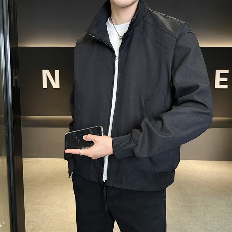双拉链飞行夹克男美式立领外套春季新款户外冲锋衣潮JK02625-P73,男装夹克,星座308B-2