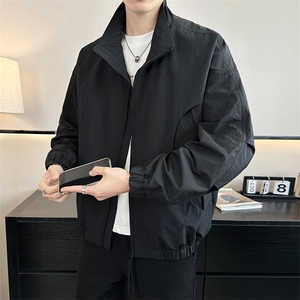 2026店主风春季简约休闲立领棒球服时尚潮流夹克外套男965-P85