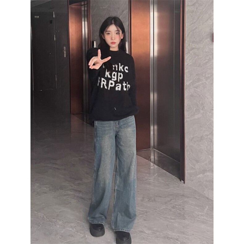 【量大价格可谈】美式复古男女秋冬宽松仿水貂绒毛衣SL021P51,男装针织衫/毛衣,星座1112-1