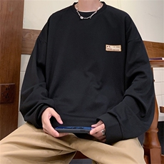 W9017/P35春装新款现货中性风弹弹华夫格T恤卫衣男宽松大码外套，男装T恤，电商A141