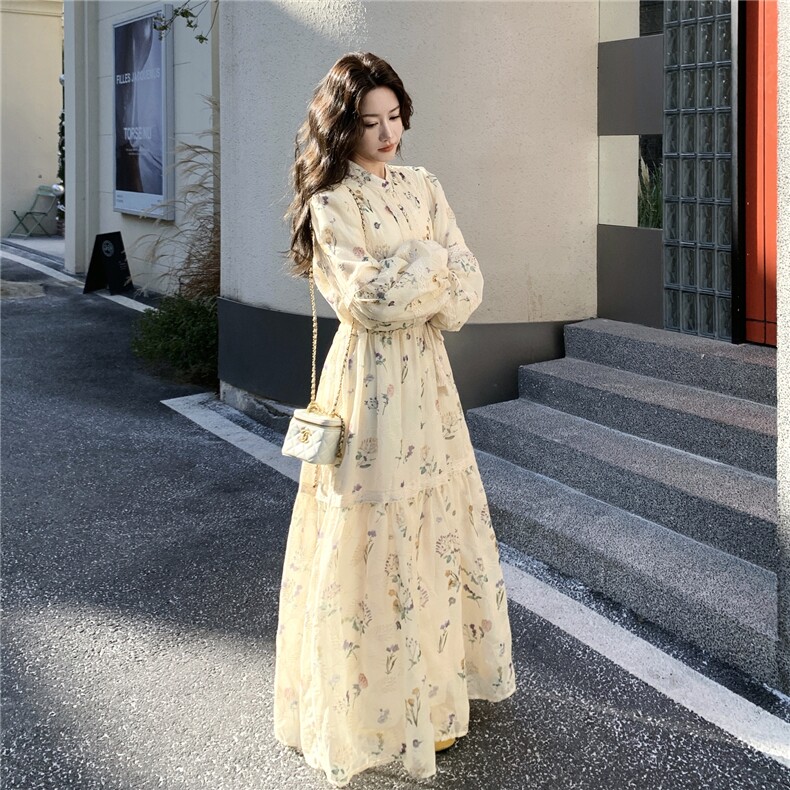 新品大货时尚蕾丝印花连衣裙2603-P175-K289,女装连衣裙,2C261