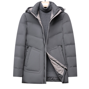中老年羽绒服男灰鸭绒保暖爸爸装冬季中年外套上衣GSNA21585-P255图片