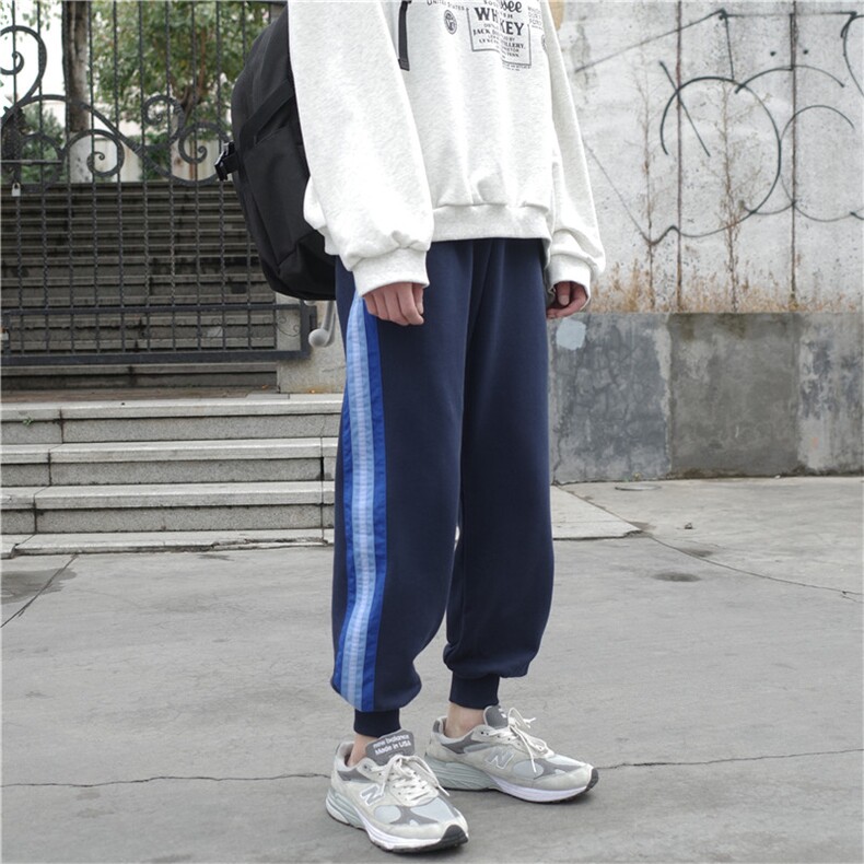 秋季新款运动裤男宽松针织裤潮流束脚卫裤休闲裤202-7-G，男装休闲裤，星座1302