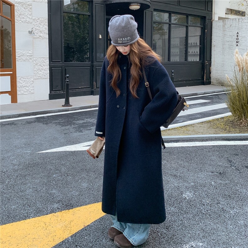 双面呢羊毛大衣2D014-10006-P295-K438,女装毛呢外套,2D014