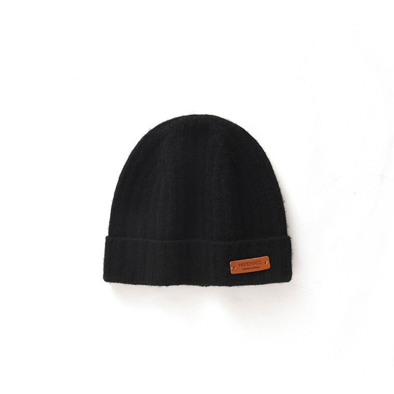 清仓~纯山羊绒帽子针织包头帽双层加厚保暖冬季男女情侣，帽子，戎咖羊绒