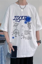 夏季新款港风男女创意字母印花200克纯棉T恤短袖T05P25，男装T恤，电商A161-2