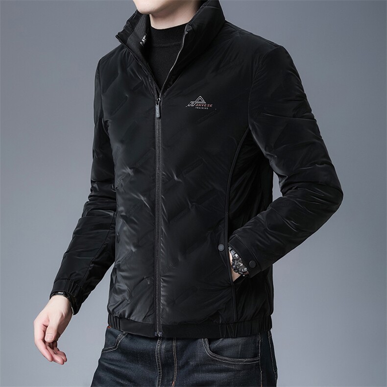 NN2067钱塘2020-3商务休闲立领简约冬季厚款中年男士羽绒服P155,男装羽绒服,钱塘207-3