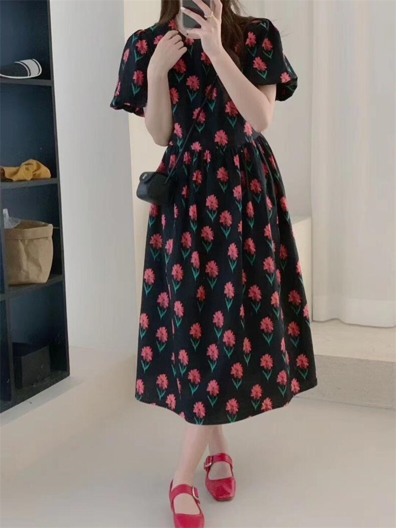 花朵连衣裙，女装连衣裙，欧妮卡蒂蔓