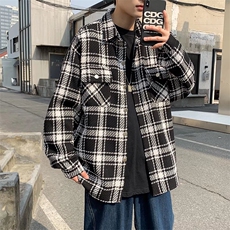 潮流夹克潮男春季格子外套J543P55，男装夹克，星座1116-2