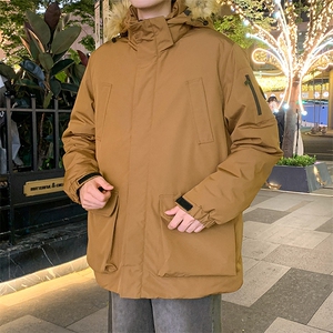 潮流宽松连帽棉衣百搭休闲棉服A161-7709图片