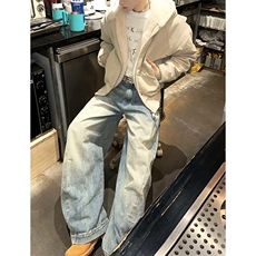 现货高品质美式高街冬季重磅硬挺短款座山雕毛领棉衣男女加厚外套，男装棉衣，电商A486