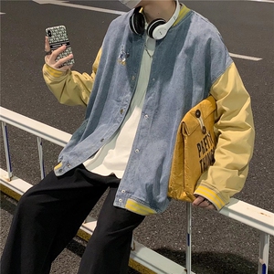 棒球服开衫卫衣男士2024新款宽松外套衣服男生少年线上JK6003/P40图片