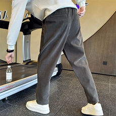 加绒加厚裤子男秋冬季2025新款百搭休闲裤C317-65323-P78，男装卫衣，电商C317