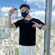 条纹短袖t恤男夏季薄款新款内搭春秋季针织打底衫T212，男装T恤，星座1116A-2（原606A-1）