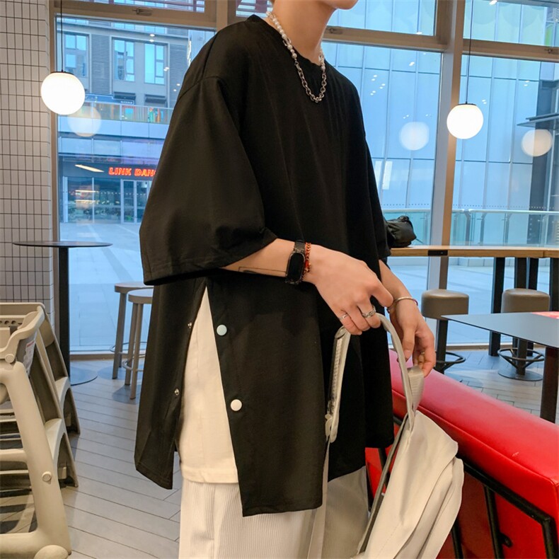 满天星短袖t恤男士夏季2024新款黑色体恤半袖宽松男生上衣服,男装T恤,星座1013