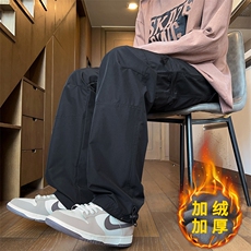 春秋季工装裤男大码户外运动裤多口袋宽松直筒男士休闲裤1230加绒，男装工装外套，星座1706