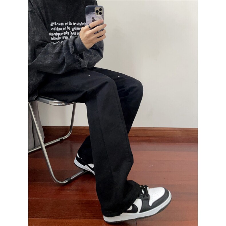 B221 美式ins高街暗黑小众铆钉迷彩牛仔裤LK24386-特P46控78图片