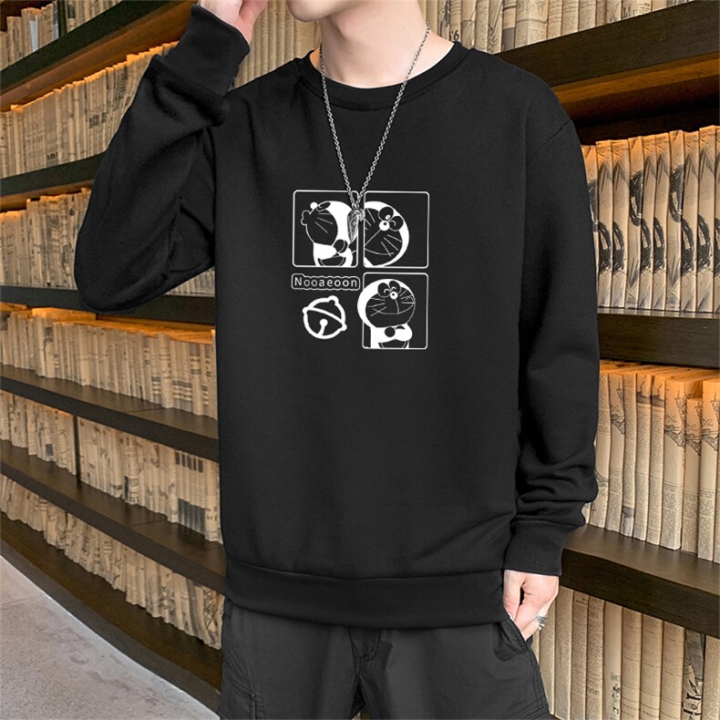 秋季新款现货2024青年潮流大码男士休闲卡通印花套头卫衣F181-P15,男装卫衣,星座1816-2（原1210–2）