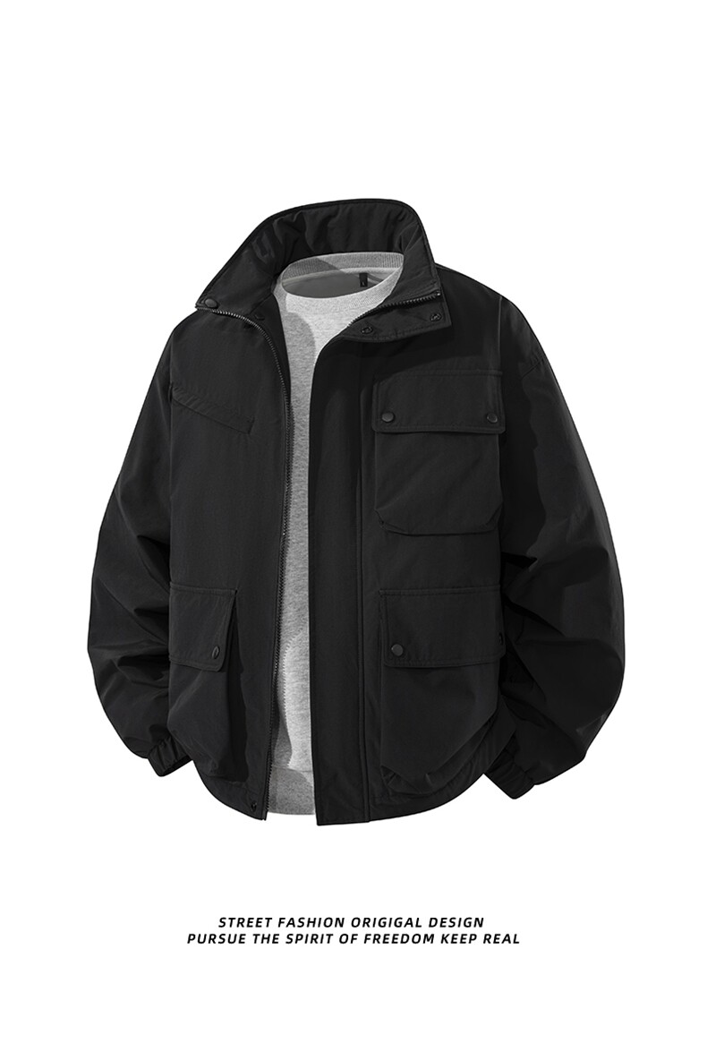 3D立体新款冬多口袋户外机能休闲棉衣外套A436-W990-P95138,男装棉衣,电商A436