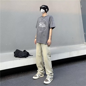 美式牛仔裤男春秋新款休闲直筒裤TG05P38图片